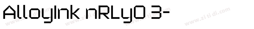 AlloyInk nRLyO 3字体转换